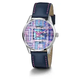 Guess Blue Leather Watch gugw0480l1ac