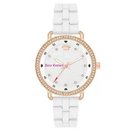 Juicy Couture White Metal Watch jcjc1310rgwtac