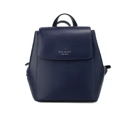 Kate Spade Madison Navy Saffiano Leather Medium Flap Shoulder Backpack Bag 20729