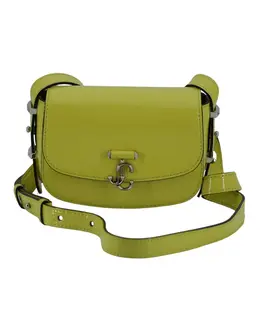 Jimmy Choo Lime Yellow Leather Small Shoulder Bag 196176015228