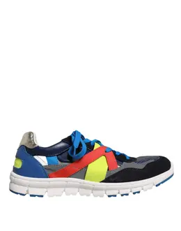 Dolce & Gabbana Multicolor Leather Suede Low Top Sneakers Shoes - EU39.5/US6.5 mv6517-39.5