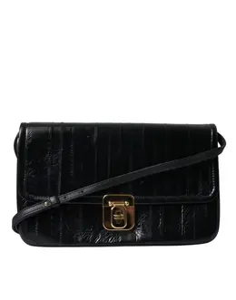Dolce & Gabbana Elegant Eelskin Leather Shoulder Bag bag1235