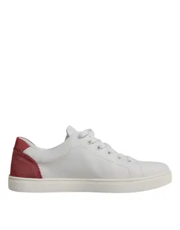 Dolce & Gabbana White London Calf Leather Sneakers Shoes - EU38/US7.5 la12193-38