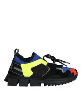 Dolce & Gabbana Multicolor Mesh Sorrento Trekking Sneakers Shoes - EU38/US7.5 la11500-38