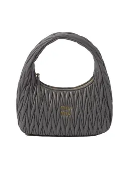 Miu Miu Wander matelassé nappa leather hobo bag - U MARMO 5bc108vooyn88-marmo-u