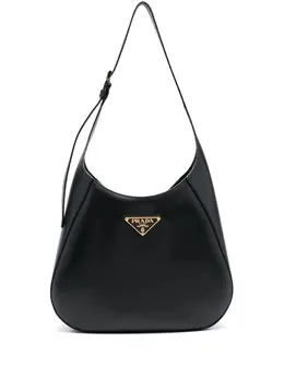 Prada triangle-logo leather shoulder bag - U WHITE 1bc196vooo2aix-white-u