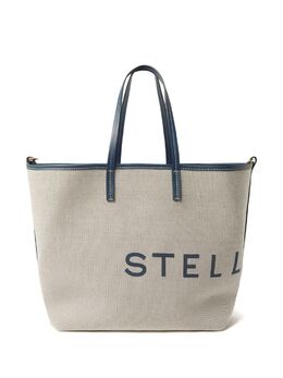 Stella McCartney logo-print cotton tote bag - U ECRU 7b0048wp0221-ecru-u