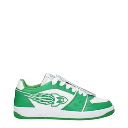 Enterprise Japan Green Leather Sneakers - EU40/US7 en-9301465006345-eu40/us7