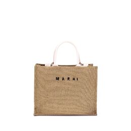 Marni Raffia-effect Tote Bag mashmp0078u0p3860z0r42bb