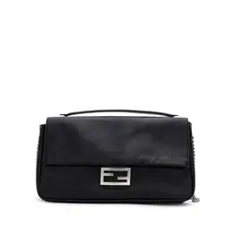 Fendi Black Leather Shoulder Bag fe-8971676