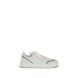 Brunello Cucinelli Leather Sneakers with Shiny Details - EU40/US10 br-mzgsg3077pc7592-eu40/us10