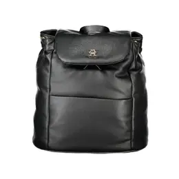 Tommy Hilfiger Black Polyester Women Backpack to-33668