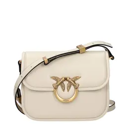 Pinko Beige Leather Crossbody Bags pi15226504708361bt