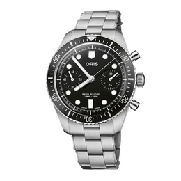 Oris Divers Sixty-Five Chronograph Automatic Black Dial Mens Watch 01 771 7791 4054-07 8 20 18