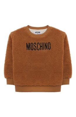 Moschino: Коричневый свитшот 