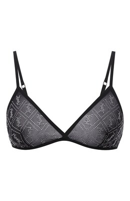 Saint Laurent: Чёрный бюстгальтер 