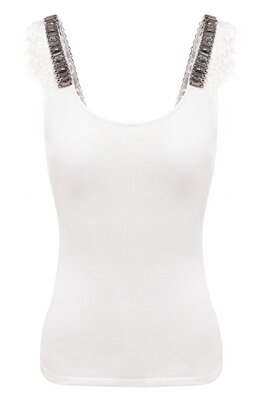 Alberta Ferretti: Топ на широких бретельках 