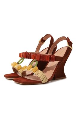 Alberta Ferretti: Коричневые босоножки 