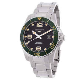 Pre-owned Longines Hydroconquest Automatic Grey Dial Mens Watch l3.781.4.05.6