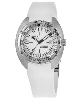 Doxa Sub 300T Whitepearl Dial Rubber Strap Men's Watch 840.10.011.23
