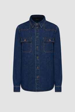 Kiton: Синяя рубашка 