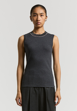 PESERICO: Серый топ 