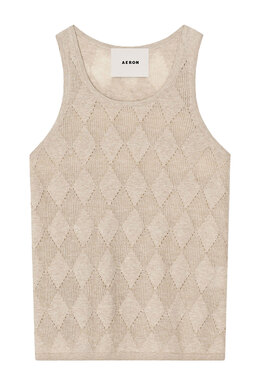 AERON: Бежевая майка 