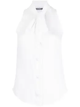 Moschino: Блуза с бантом 