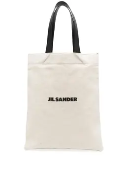 Jil Sander: Сумка-шоппер с принтом 