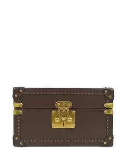 Louis Vuitton Tresor Watch Case with Stud Embellishment - Brown Leather, Model: 22601165