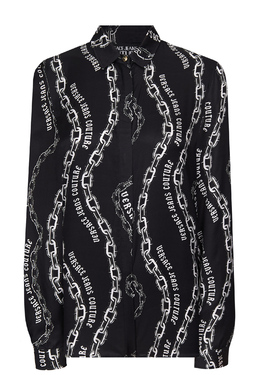 VERSACE JEANS COUTURE: Чёрная блуза 