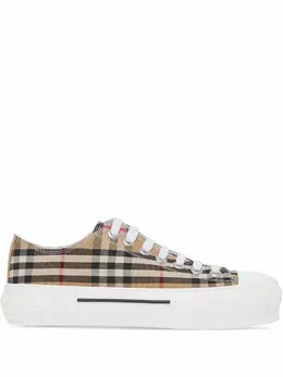 Burberry: Бежевые кроссовки  Vintage Check