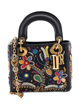 Christian Dior Lady Dior Chain Bag Embroidered Calfskin Mini satchel 32493302