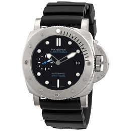 Panerai Submersible 47mm Automatic Black Dial Mens Watch pam02305