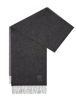 LOEWE: Чёрный шарф 