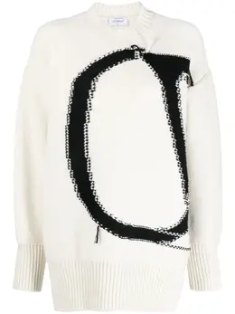 Off-White: Длинный свитер  OW