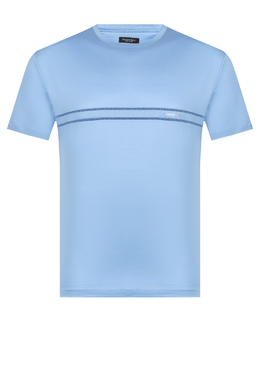 STEFANO RICCI: Голубая футболка 