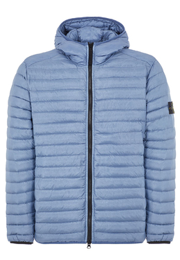 STONE ISLAND: Голубой пуховик 