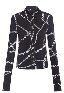 VERSACE JEANS COUTURE: Чёрная рубашка 