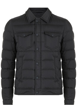 HERNO: Синий пуховик 