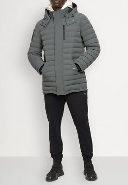 MOOSE KNUCKLES: Серый пуховик 