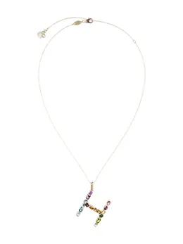 Dolce & Gabbana 18kt yellow gold initial H gemstone necklace 15959180
