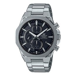 Часы Casio Waterproof Sports EDIFICE Solar Powered Mens Black Analog, черный efs-s570yd-1a | black