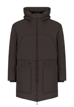 EMPORIO ARMANI: Зелёный пуховик 