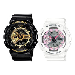 Часы Casio G-Shock Analog-Digital 'Black', черный ga-110gb-1a+gma-s110mp-7a | black/white