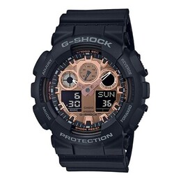 Часы Casio G-Shock Analog-Digital 'Black Rose', розовый ga-100mmc-1a | blackrose gold