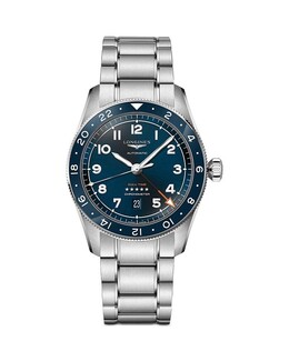 Часы Longines Spirit Zulu Time GMT с хронометром, 42 мм 4367174 | blue/silver