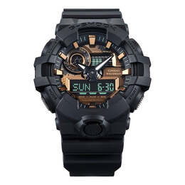 Часы g-shock digital-analog 'black copper' Casio, черный ga-700rc-1apr | black/copper