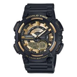 Часы Casio G Shock Quartz Sports Mens Black Analog, черный aeq-110bw-9a | black