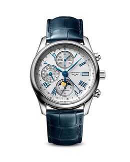 Мастер Хронограф, 40 мм Longines, синий 5473490 | silver/blue